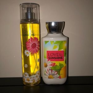 Bath and Body Works - Love & Sunshine Gift Set